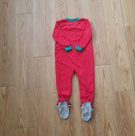Carter's One Pieces Carters Reindeer Little Boys Footed Onesie